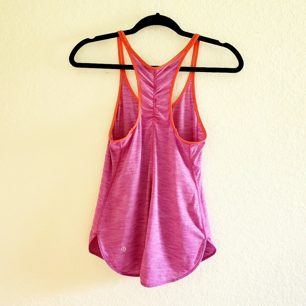 Lululemon Purple Ruched Racerback Tank Top - Picture 3 of 8